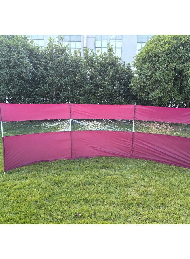 TWT Wind Screen with PVC Window Pink and Clear 440 x 130 cm BU2275 - Image 3